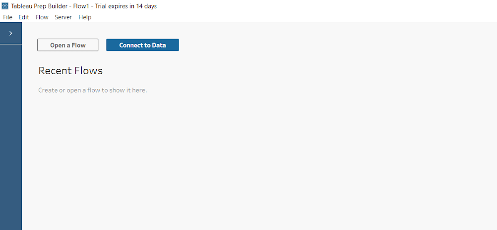 Tableau Workflow: Create New Sample Flow